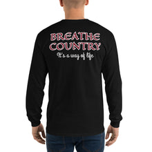 Load image into Gallery viewer, Breathe Country ™ Men’s Long Sleeve Shirt Back Print
