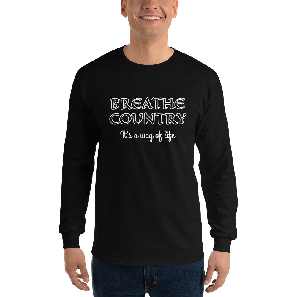 Campfire Cookin' Men’s Long Sleeve Shirt