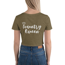 Load image into Gallery viewer, Country Queen Women’s Crop Tee
